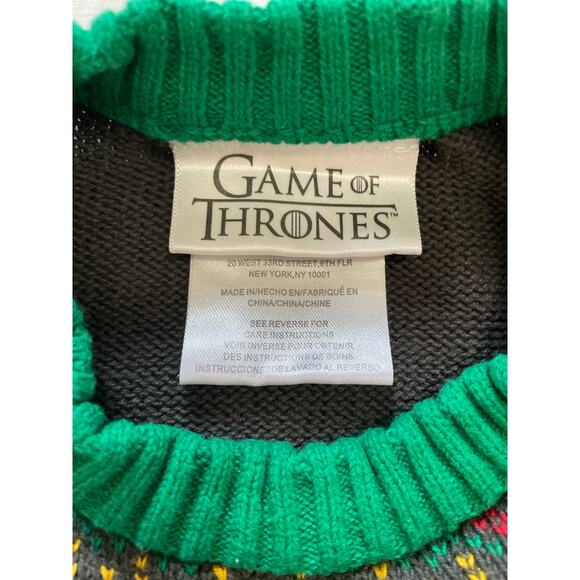 Game of Thrones, HBO, Holiday Sweater, "Tis the Last Season"  Small, New Cond - Picture 5 of 5